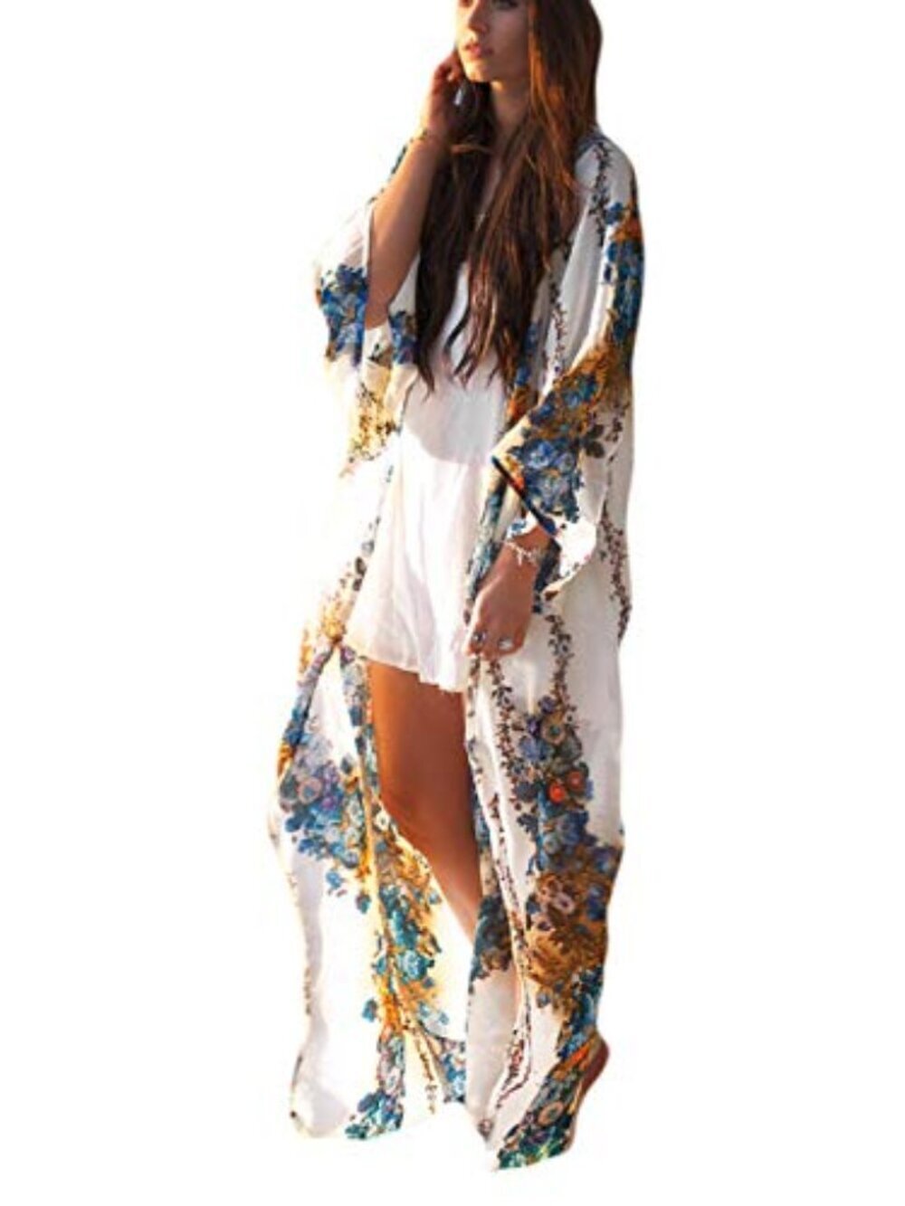 🆕 Kaftan Dresses for Women Swimsuit Cover Up Beach Caftans Summer Long Dress